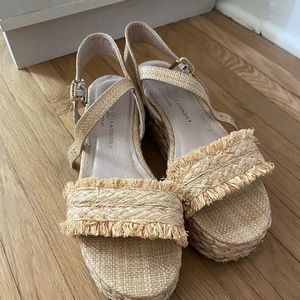 Chinese Laundry platform bamboo sandals